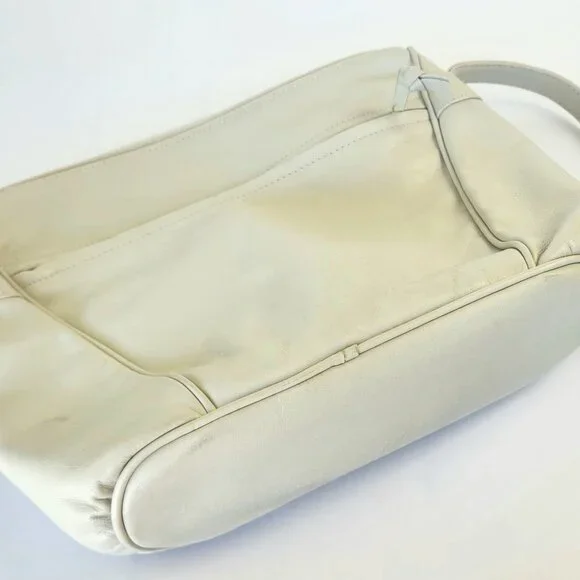 Vintage - Off-white - Genuine Leather Shoulder Bag - Made in Korea - Picture 12 of 12